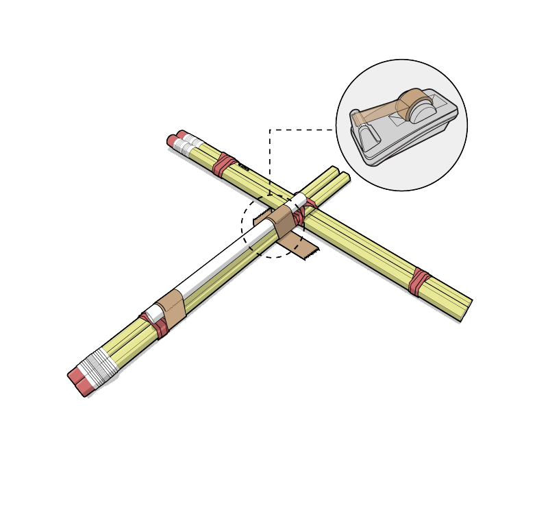 Illustration for article titled How to Build a Pencil Crossbow